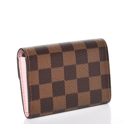 Louis Vuitton Damier Ebene Rosalie Coin Purse Rose Ballerine 3 of 9