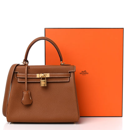 Hermes Togo Kelly Retourne 25 Gold 11 of 11