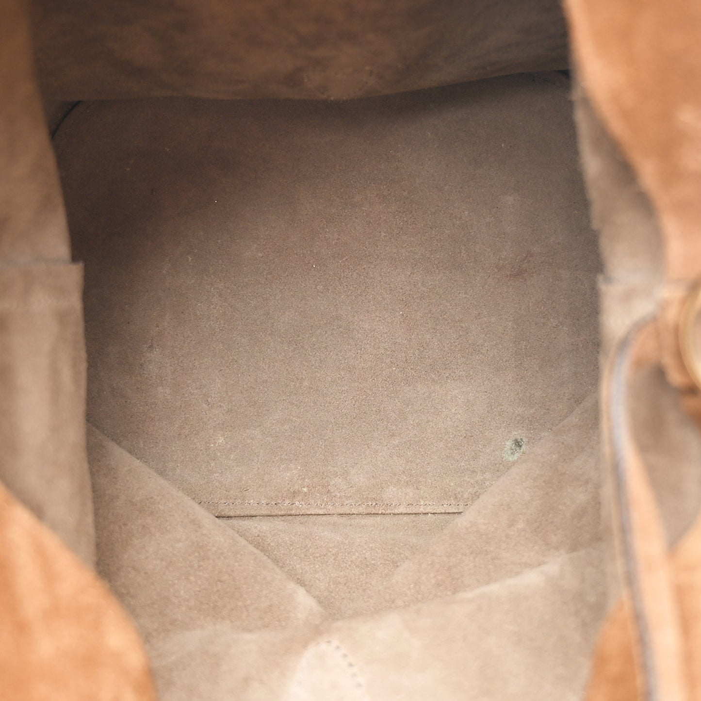 Suede Web Small Jackie Bucket Bag Brown