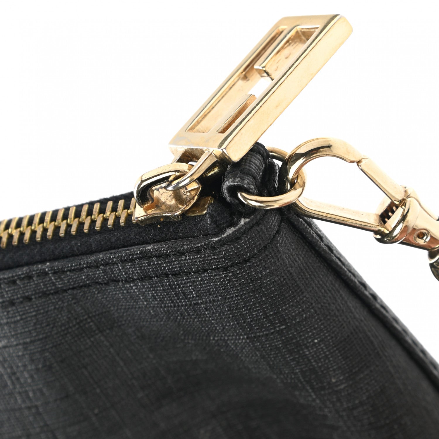 Fendi Zucca Spalmati Pochette Black 9 of 9