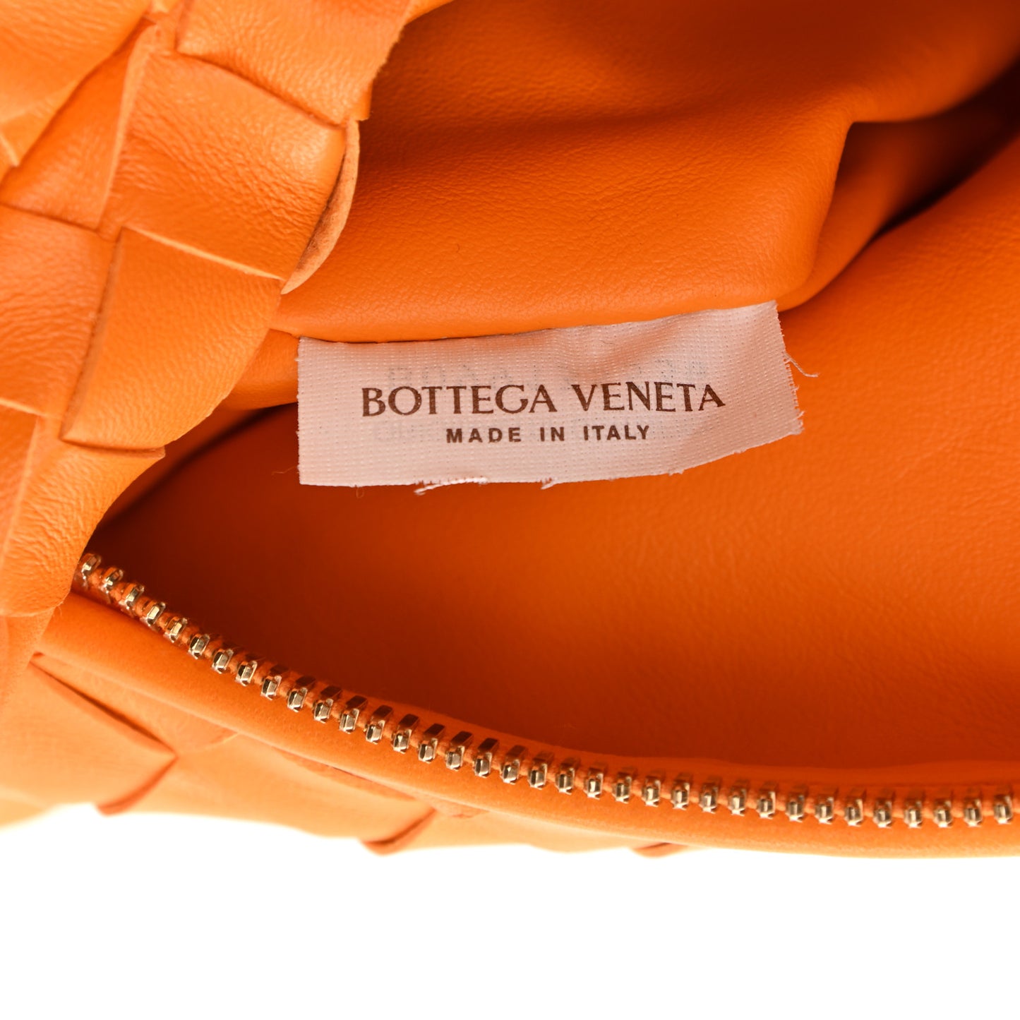Nappa Intrecciato Teen Jodie Hobo Orange