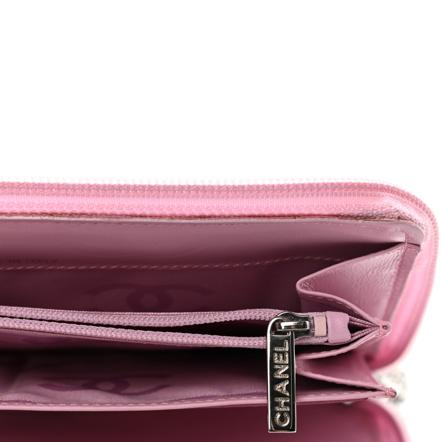 Chanel Calfskin Cambon Zip Around Organizer Wallet Pink 11 of 13