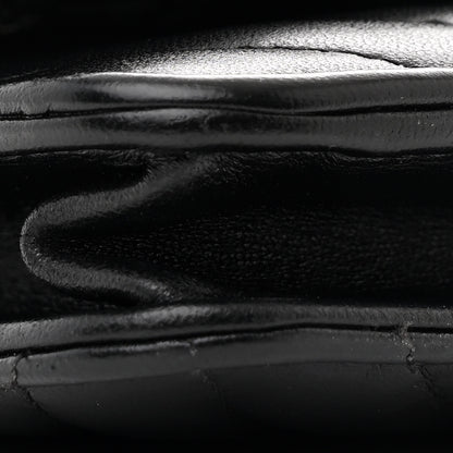 Chanel Lambskin Chevron Quilted Trendy CC Wallet On Chain WOC Black 10 of 12