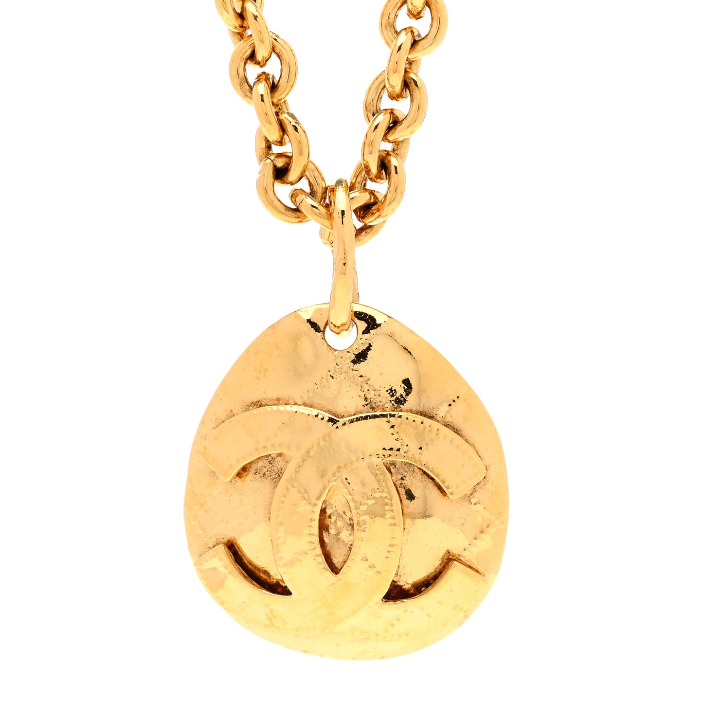 CC Pendant Necklace Gold