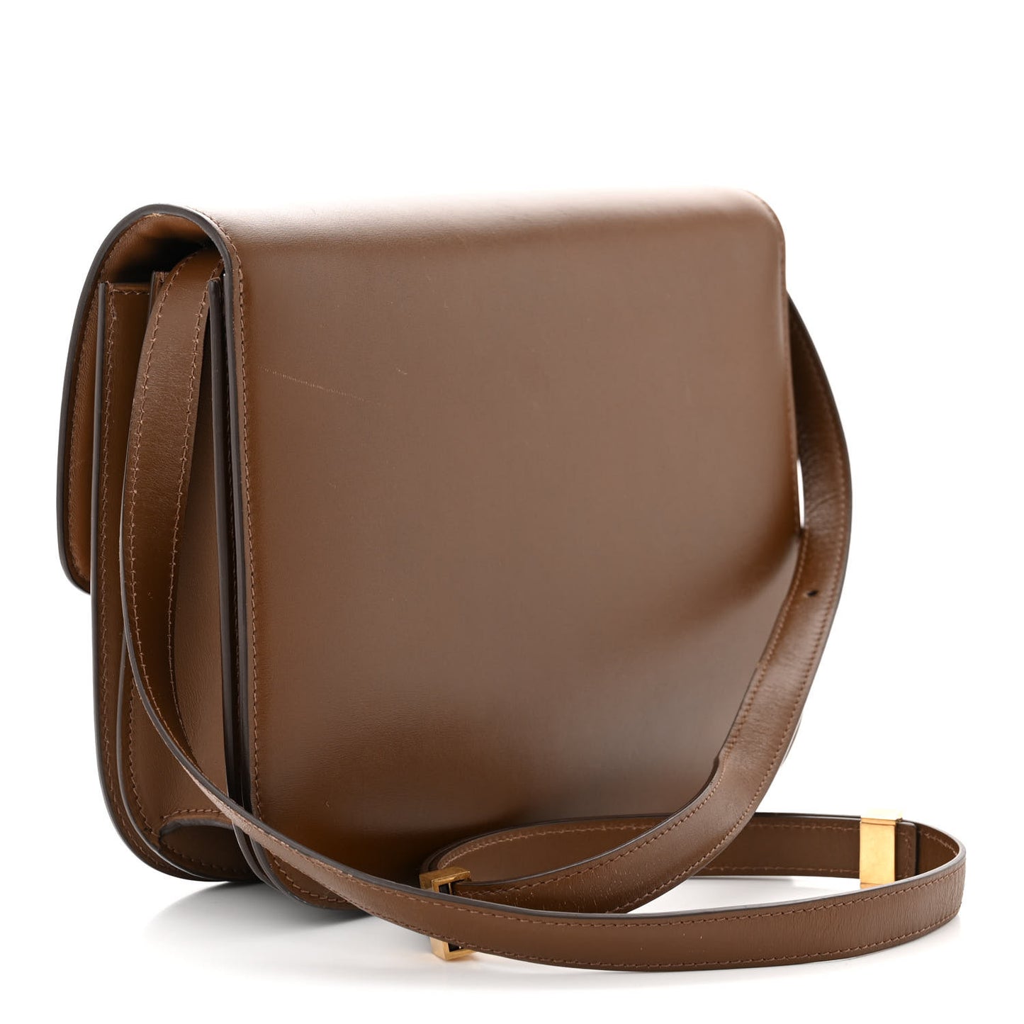 Box Calfskin Medium Classic Box Flap Bag Camel