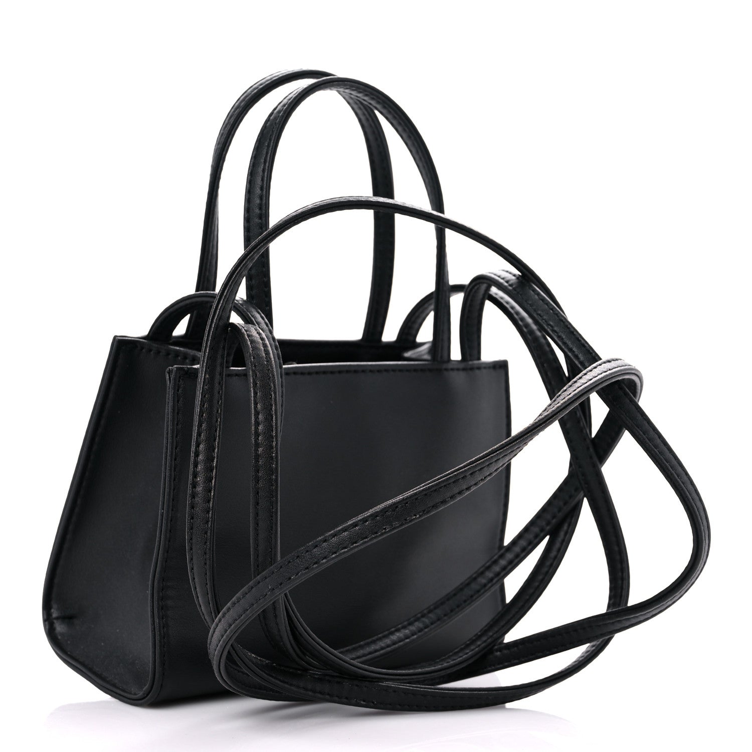 Telfar Vegan Leather Small Shopping Bag Black 3 of 14