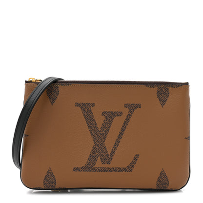 Louis Vuitton Reverse Monogram Giant Double Zip Pochette 1 of 11
