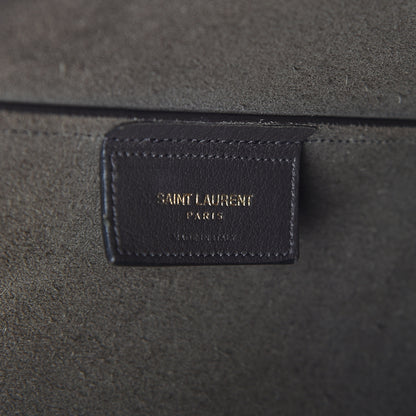 Saint Laurent Calfskin Large Shopping Tote Dark Grey 7 of 16