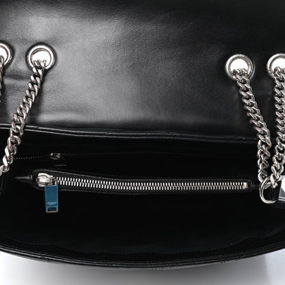 Saint Laurent Calfskin Y Quilted Monogram Medium Loulou Chain Satchel Black 4 of 4