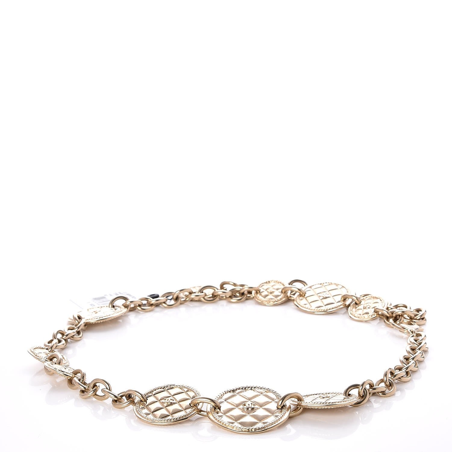 Chanel Chain Quilted CC Medallion Belt Gold 1 of 4