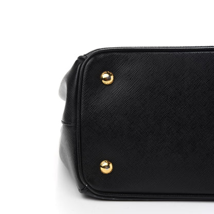 Prada Saffiano Medium Galleria Double Zip Tote Black 8 of 9