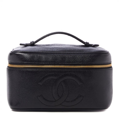 Chanel Caviar Vanity Cosmetic Case Black 1 of 9