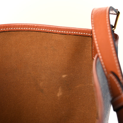 Celine Triomphe Canvas Calfskin Medium Bucket Bag Tan 10 of 10