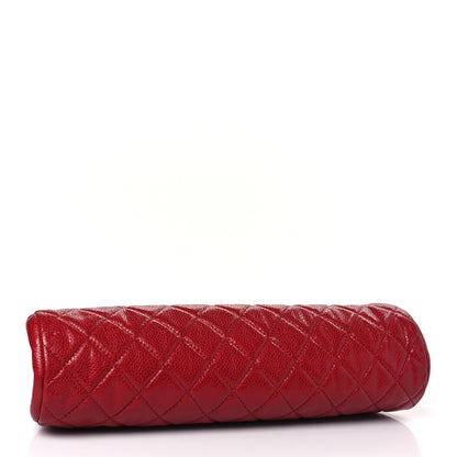 Chanel Caviar Quilted Timeless Clutch Red 4 of 9