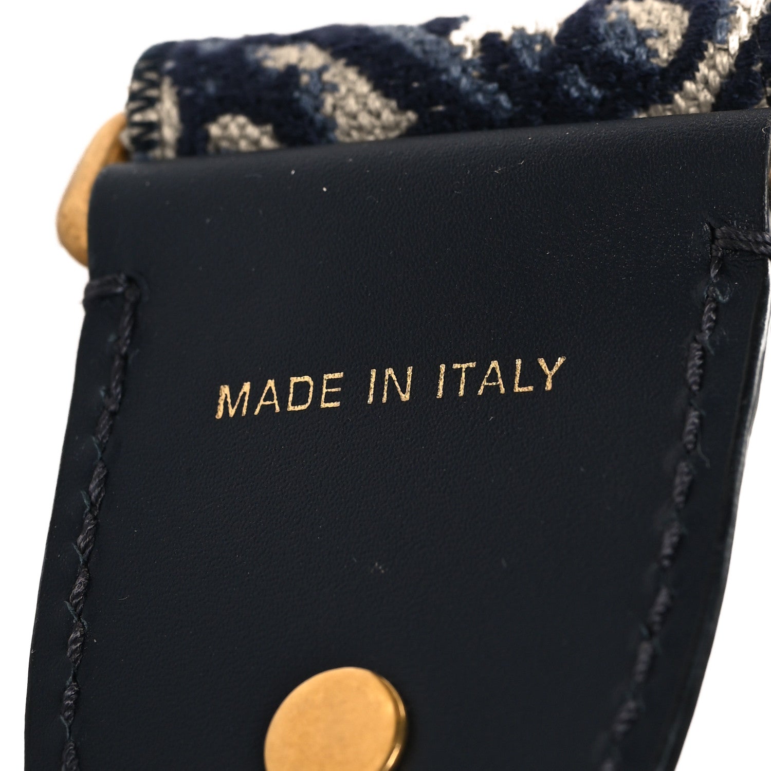 Christian Dior Canvas Oblique Shoulder Strap Black 4 of 4