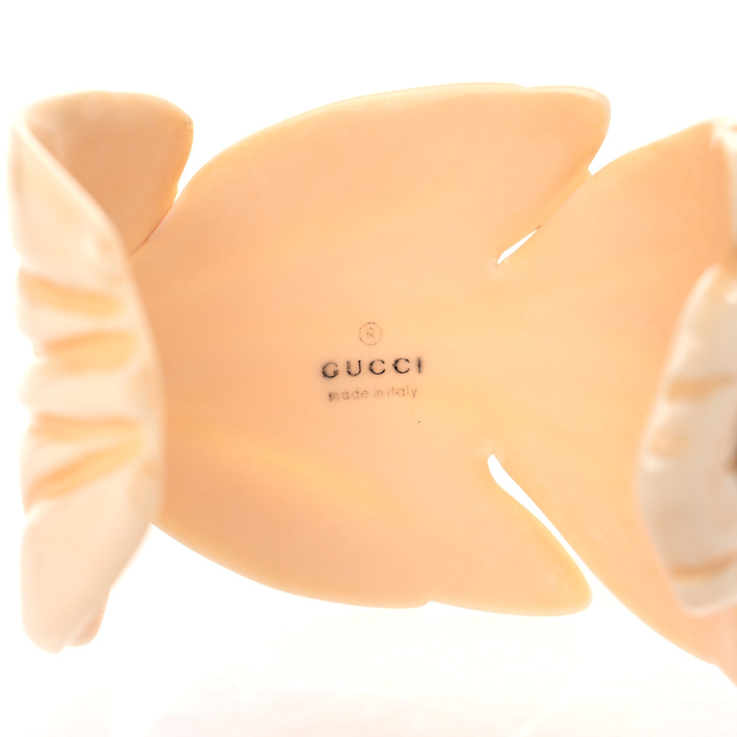 Gucci Resin Leaf GG Cuff Bracelet M Ivory 5 of 6
