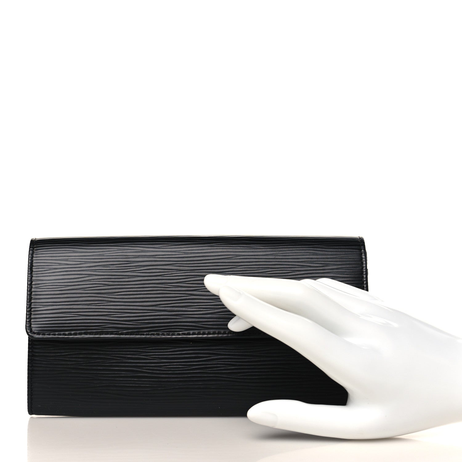 Louis Vuitton Epi Sarah Wallet Black 2 of 7