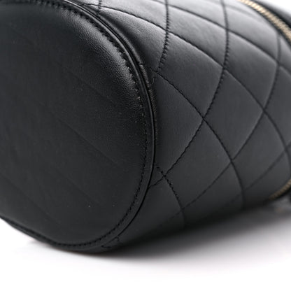 Chanel Lambskin Quilted Small Vanity Case Black 10 of 10