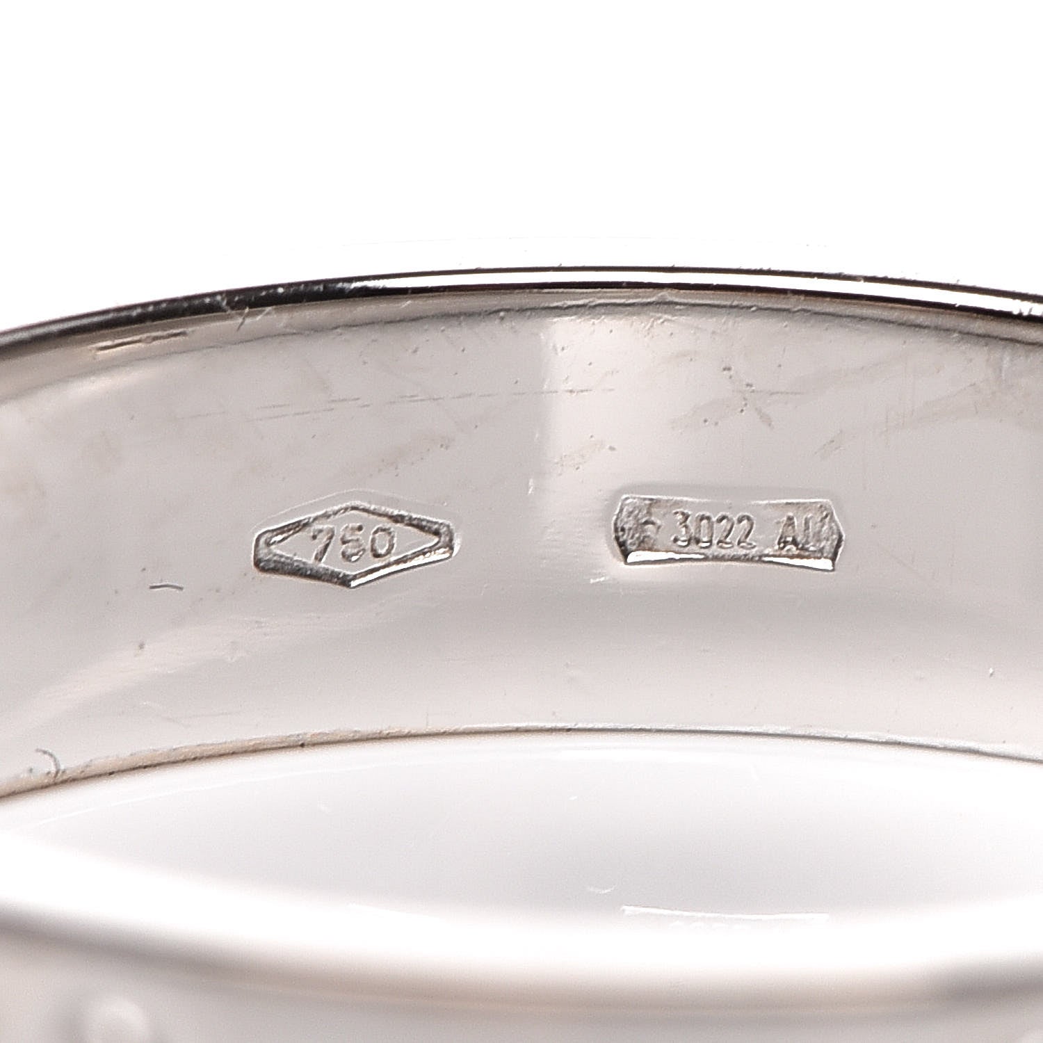 Gucci 18K White Gold 4mm Icon Thin Band Ring 51 5.75 5 of 6