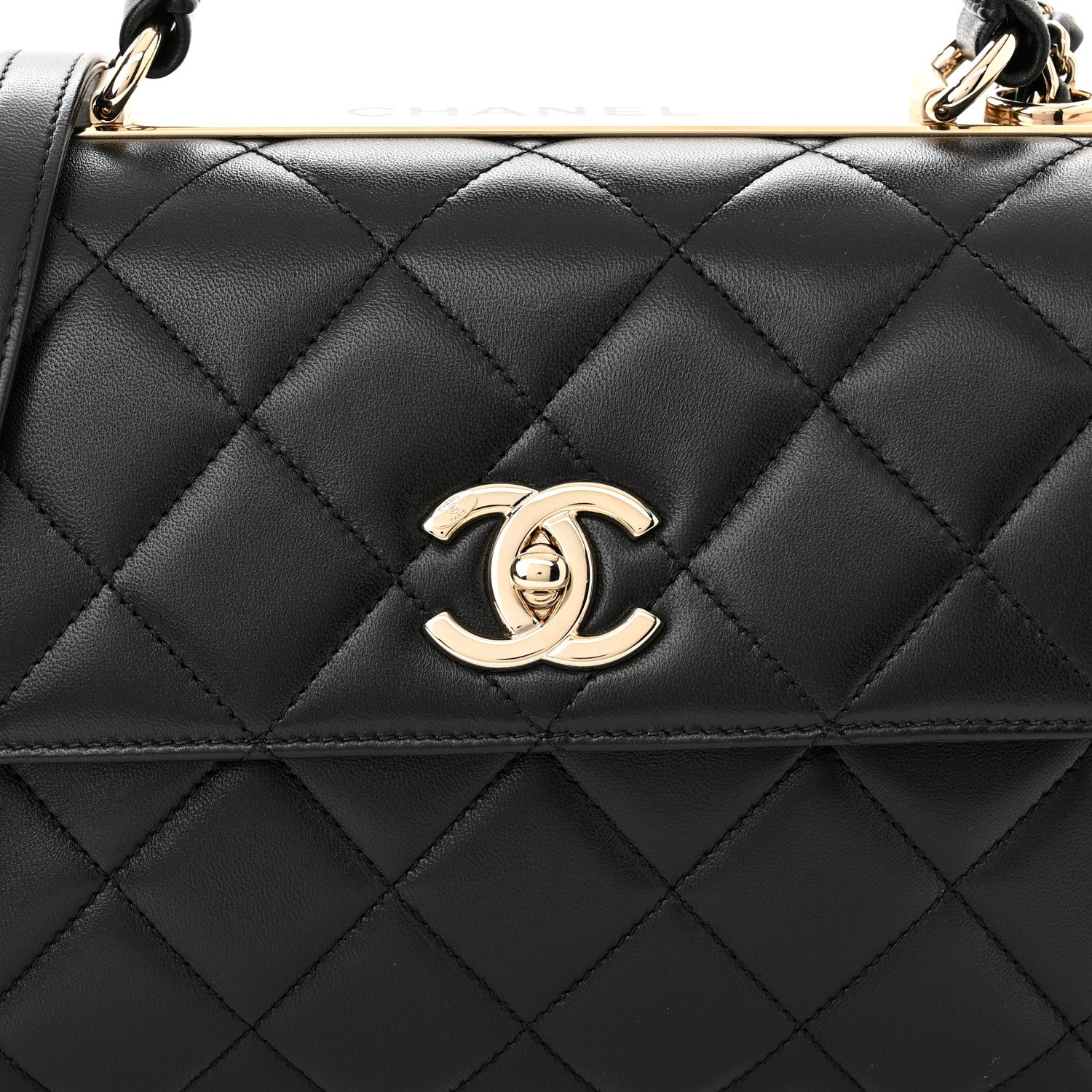 Chanel Lambskin Quilted Small Trendy CC Dual Handle Flap Bag Black 8 of 10