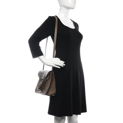 Hermes Taurillon Clemence Halzan 31 GM Etoupe 2 of 8