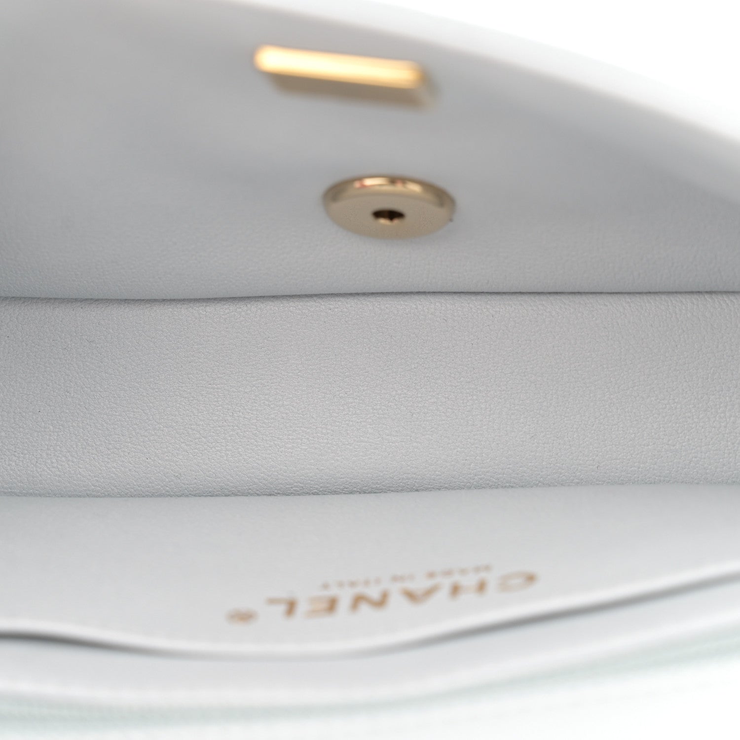 Chanel Lambskin Quilted Extra Mini Rectangular Flap Light Blue 5 of 11