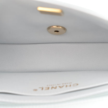 Chanel Lambskin Quilted Extra Mini Rectangular Flap Light Blue 5 of 11