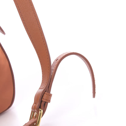 Prada Tessuto Nylon Saffiano Crossbody Bag Papaya 12 of 12