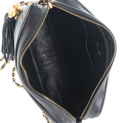 Chanel Lambskin Quilted Tassel Camera Case Black 5 of 10