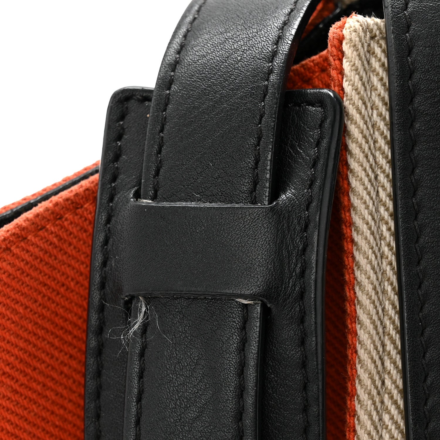 Celine Smooth Calfskin Linen Small Tri-Color Trapeze Orange 10 of 10