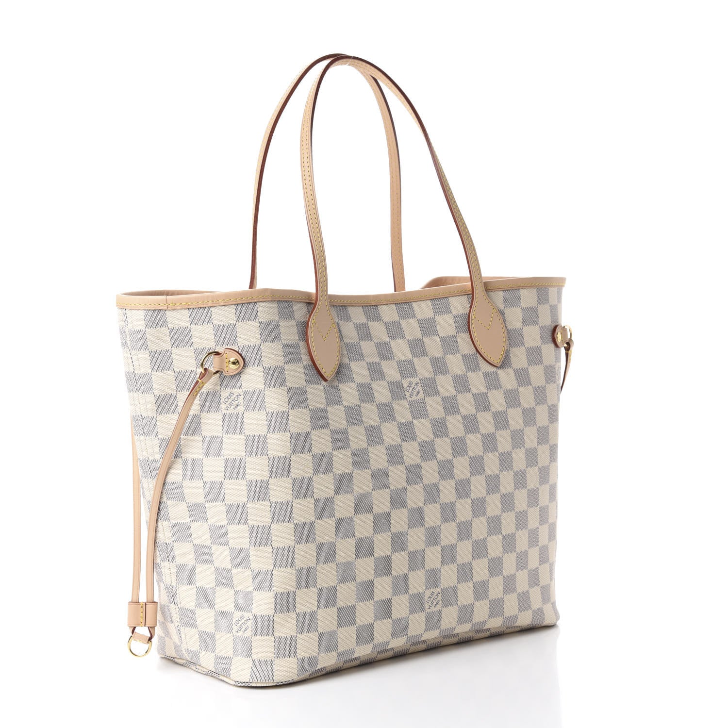 Louis Vuitton Damier Azur Neo Neverfull MM Rose Ballerine 3 of 11