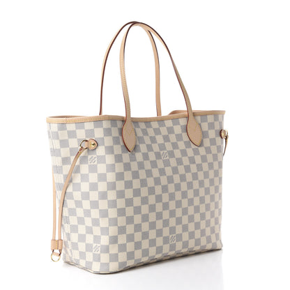Louis Vuitton Damier Azur Neo Neverfull MM Rose Ballerine 3 of 11