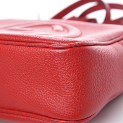 Gucci Pebbled Calfskin Small Soho Disco Bag Vibrant Red 9 of 11