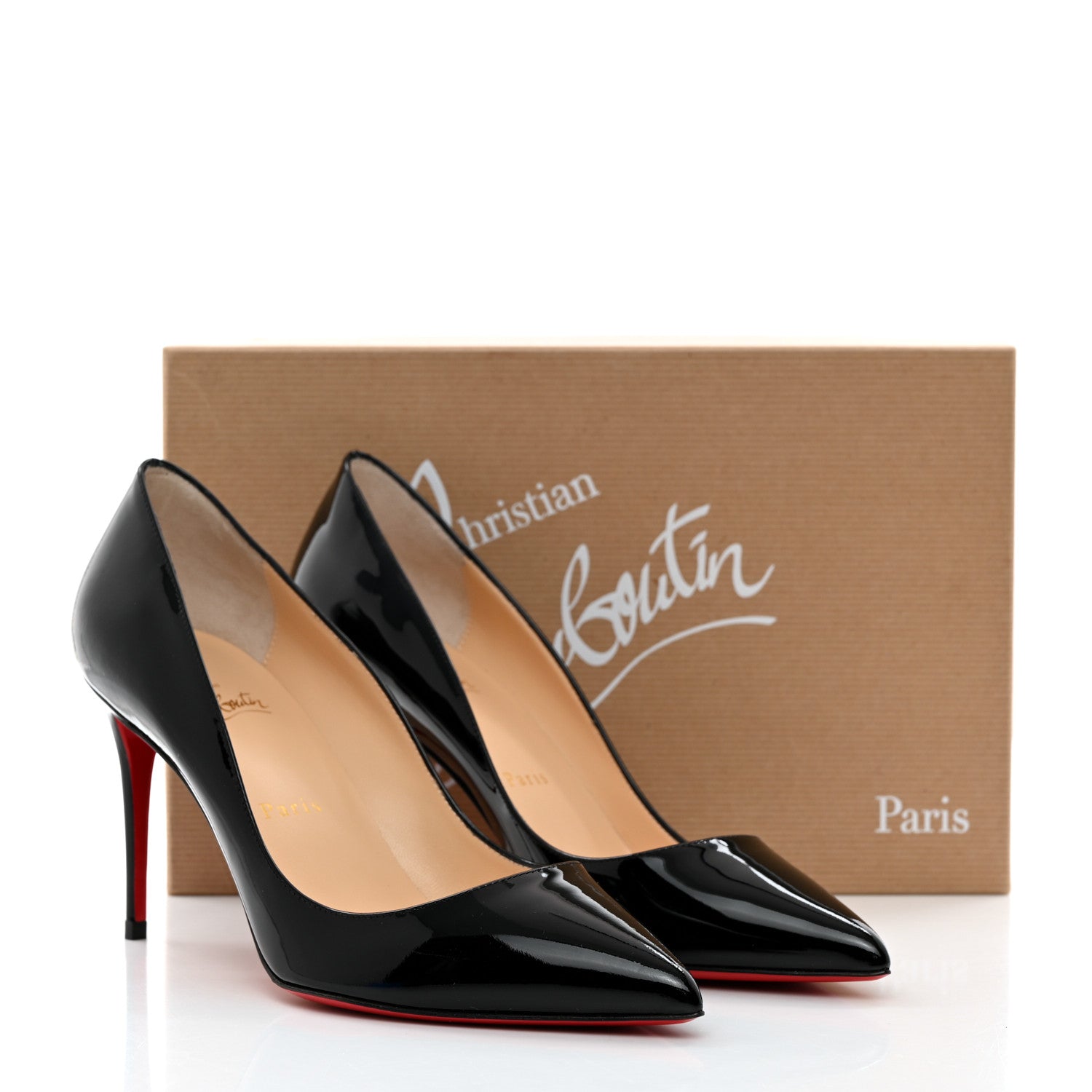 Christian Louboutin Patent Pigalle Follies 85 Pumps 39 Black 8 of 8