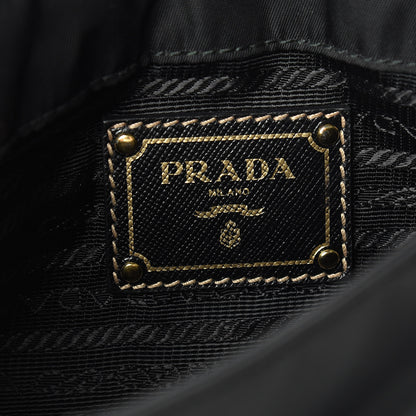 Prada Tessuto Nylon Saffiano Small Crossbody Bag Black 6 of 10