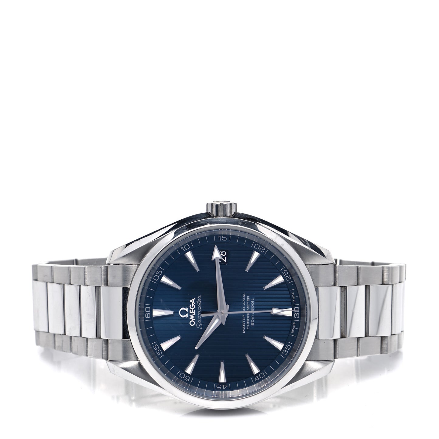 Stainless Steel 41mm Seamaster Aqua Terra Master Co-Axial Chronometer Automatic Watch Blue 231.10.42.21.03.003