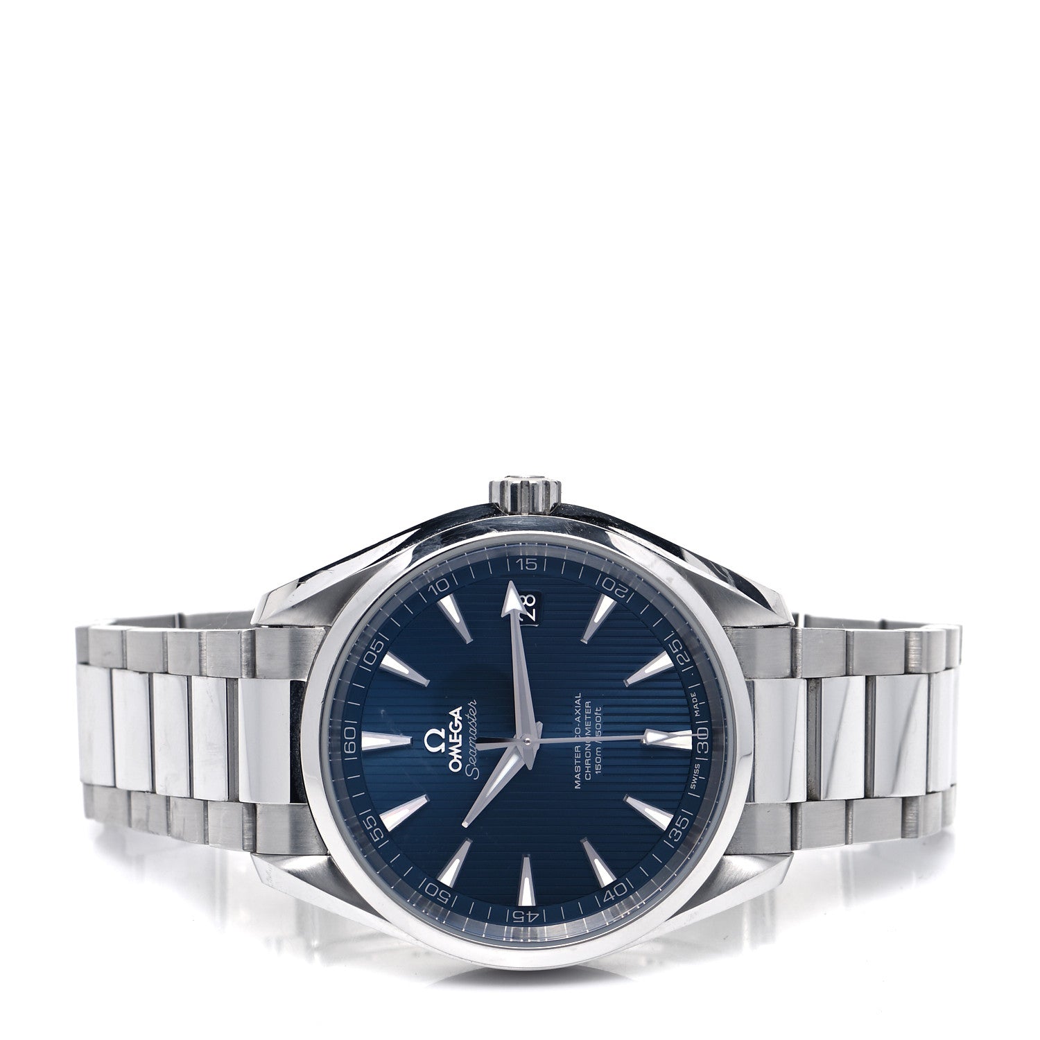 Omega Stainless Steel 41mm Seamaster Aqua Terra Master Co-Axial Chronometer Automatic Watch Blue 231.10.42.21.03.003 2 of 5