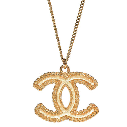 Chanel Metal CC Necklace Matte Gold 1 of 4