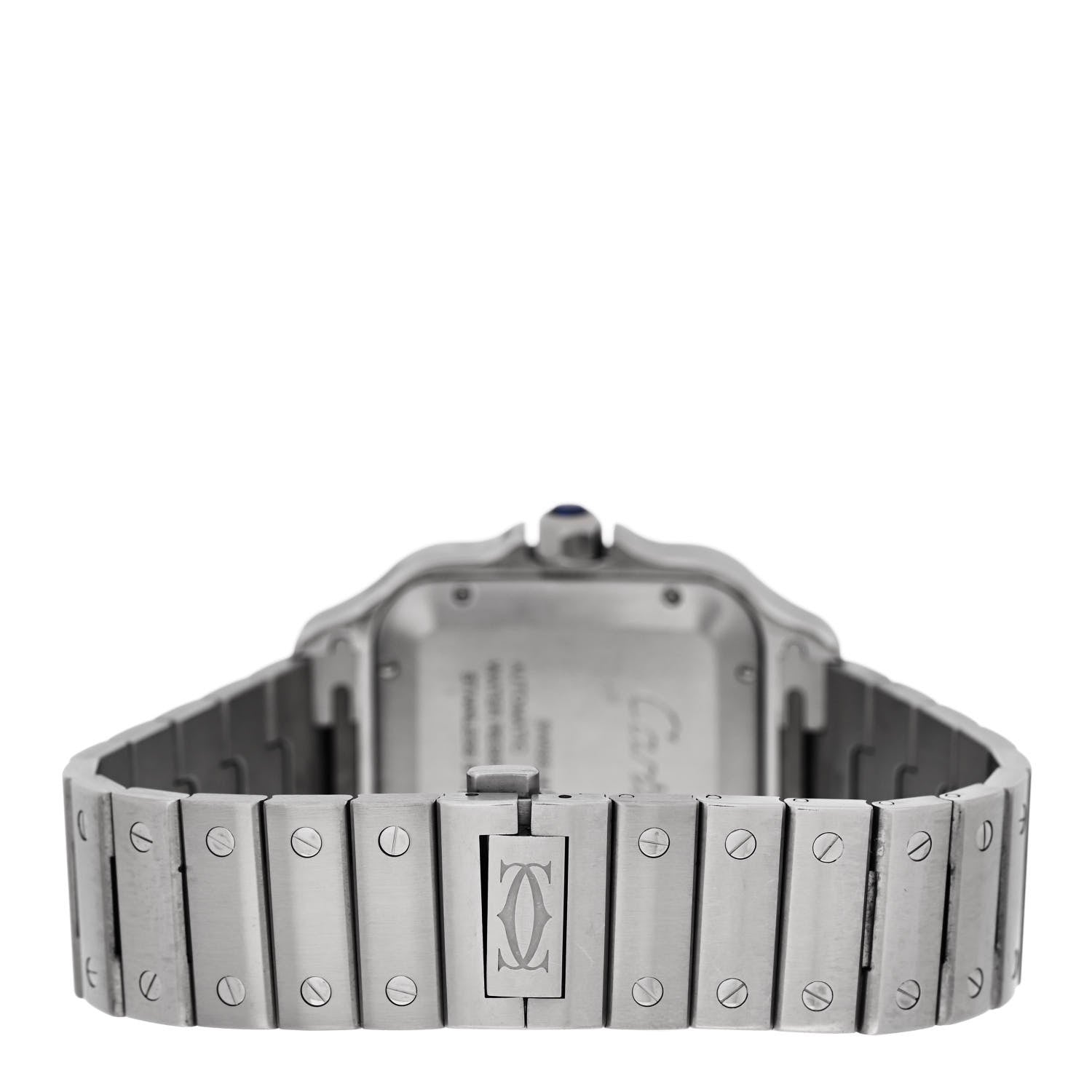 Cartier Stainless Steel 39.8mm Santos De Cartier Automatic Watch 3 of 5