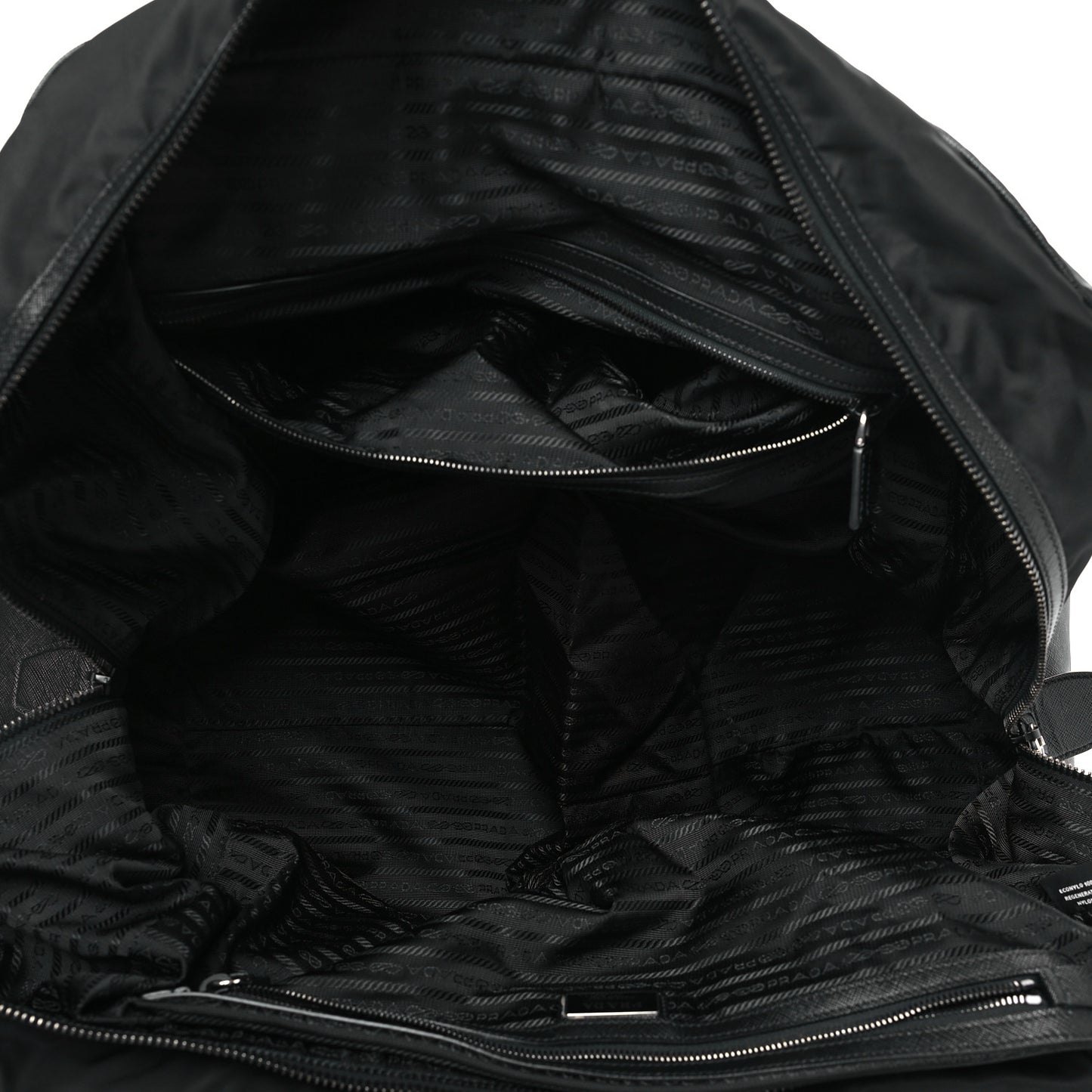 Tessuto Nylon Saffiano Duffle Black