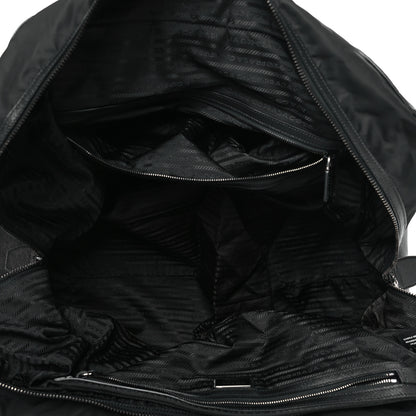 Prada Tessuto Nylon Saffiano Duffle Black 4 of 9