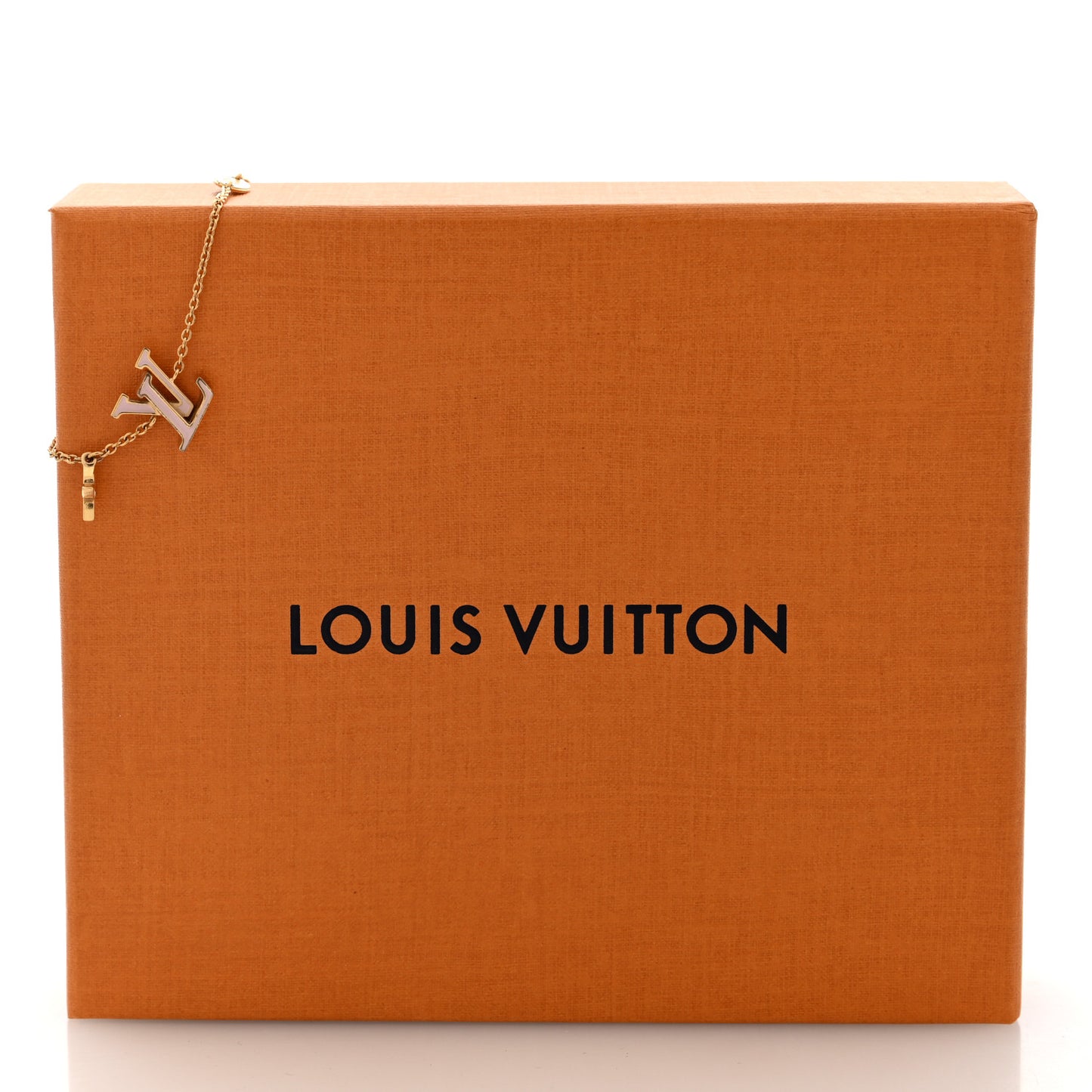 Metal Enamel LV Iconic Bracelet Gold Light Pink