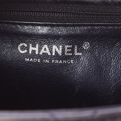 Chanel Metallic Aged Calfskin Quilted Reissue 2.55 Accordion Flap Blue 7 of 8
