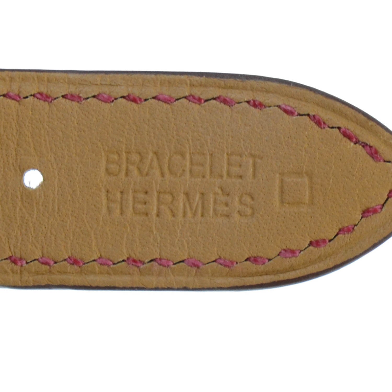 Hermes Stainless Steel Alligator Diamond 26mm Heure H Hour Quartz Watch Rouge Casaque 3 of 6