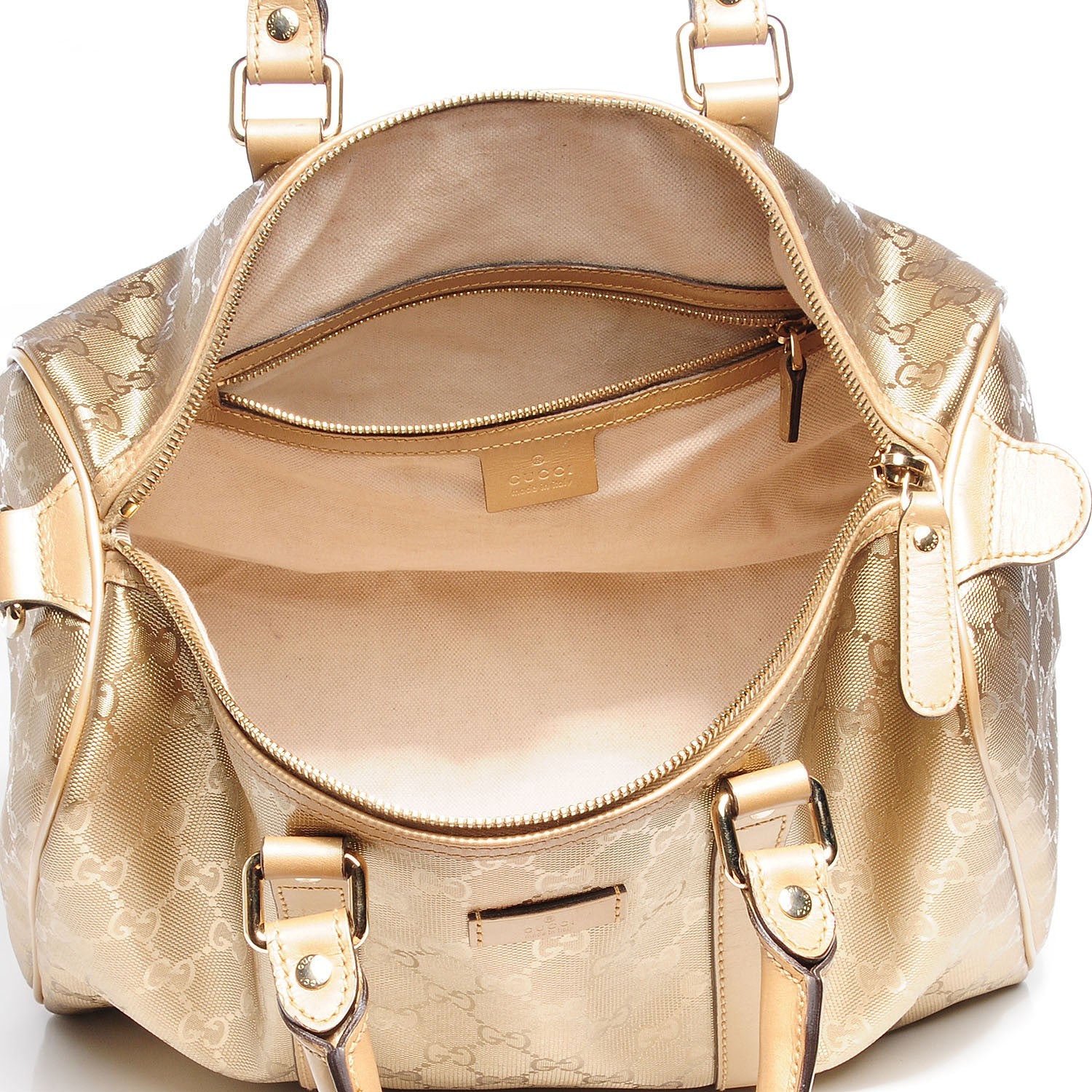 Gucci Imprime Monogram Medium Joy Boston Champagne 9 of 9