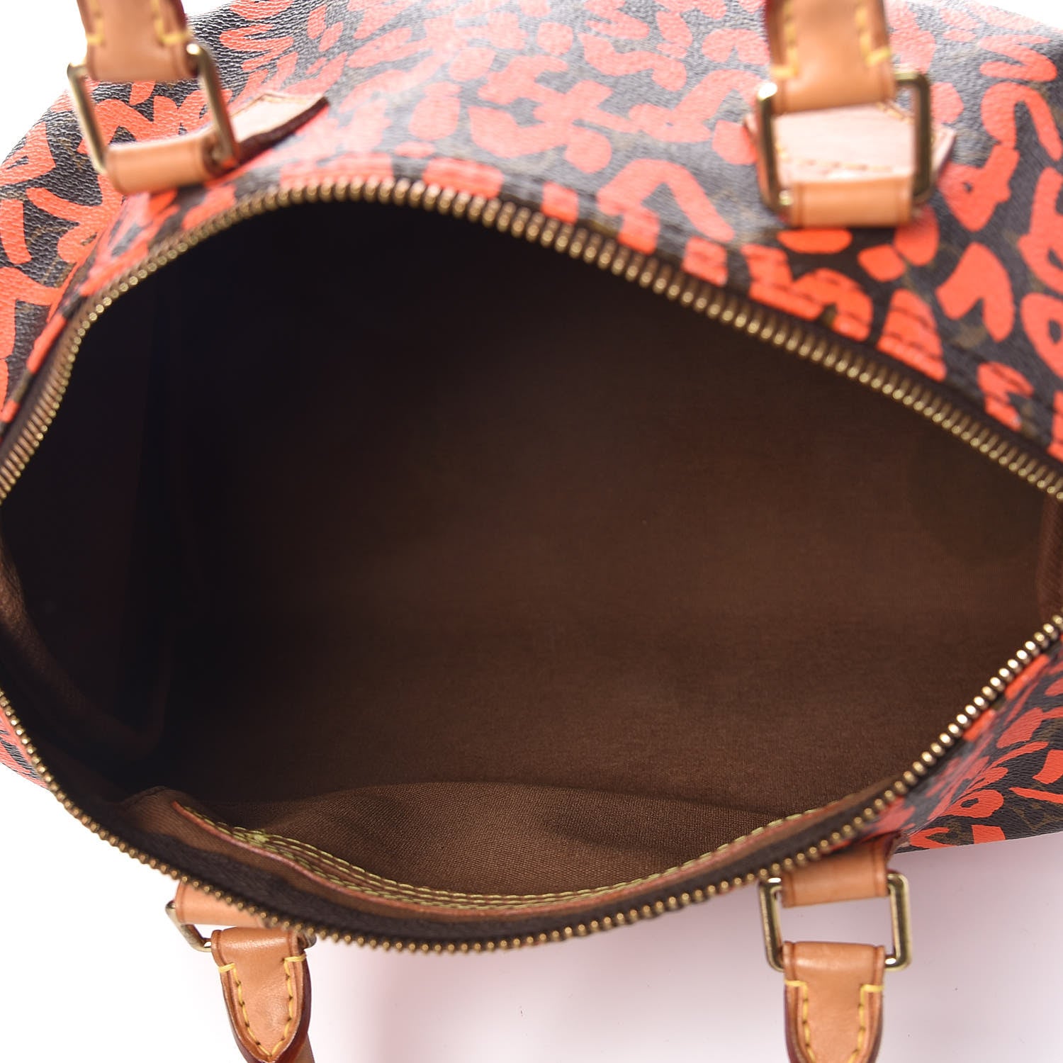 Louis Vuitton Monogram Graffiti Speedy 30 Orange 7 of 13