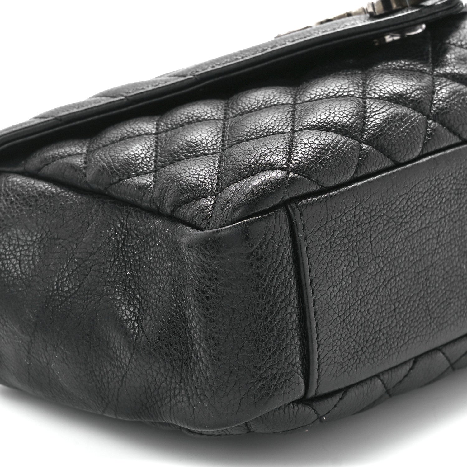 Saint Laurent Sheepskin Tri-Quilt Monogram Medium College Bag Black 11 of 12