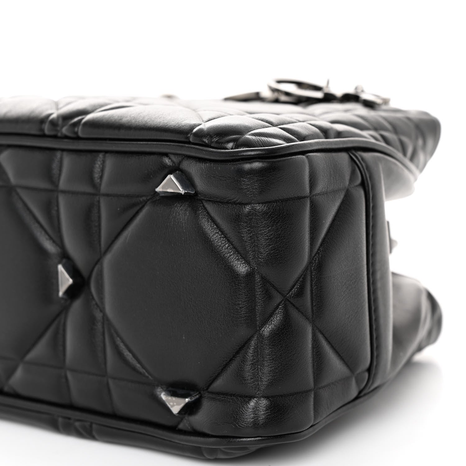 Christian Dior Calfskin Cannage Small The Lady 95.22 Black 9 of 9
