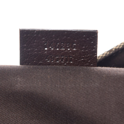 Gucci Monogram Small Flap Messenger Bag Beige Dark Brown 9 of 11