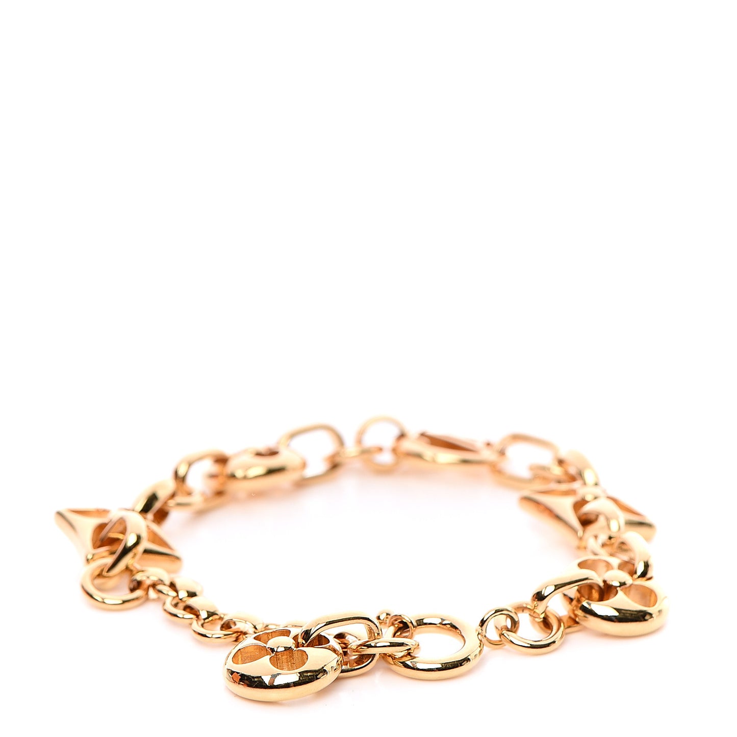 Metal Large Crazy In Lock Bracelet Gold
